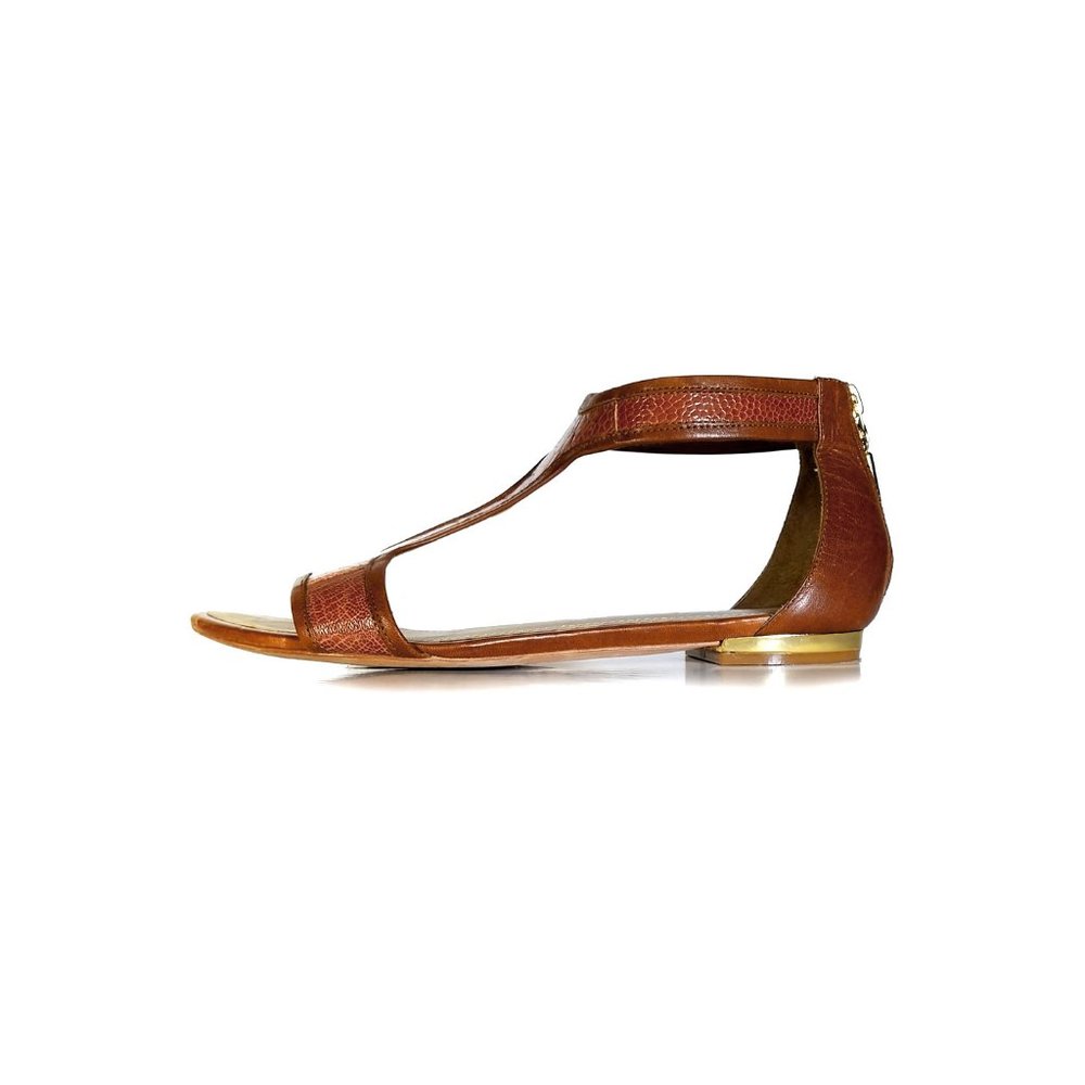 BELVEDERE Ostrich Sandals Womens Size 8 Genuine Ostrich Brown Sandals Womens
